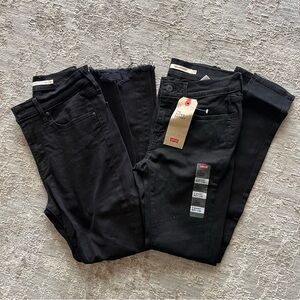 Levi's Women's Black Skinny Jeans Bundle 710 724 - High-Rise Style